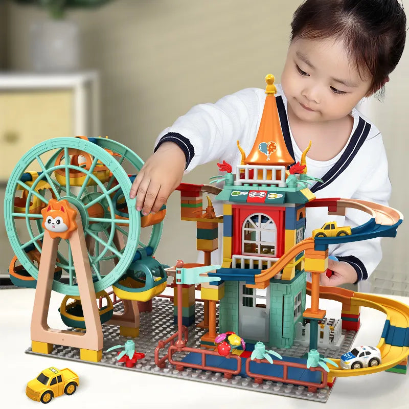 TEMI Building Block Paradise with Marble Run