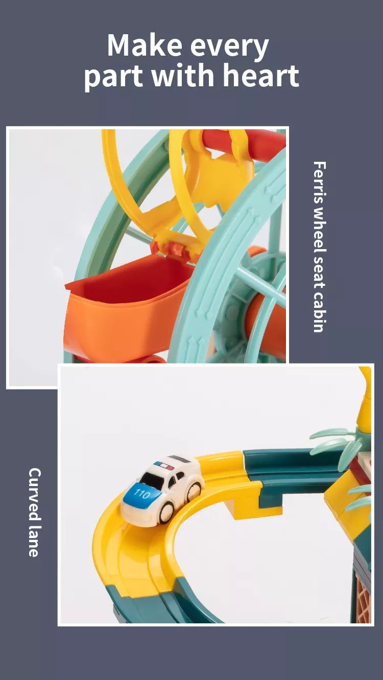 TEMI Building Block Paradise with Marble Run