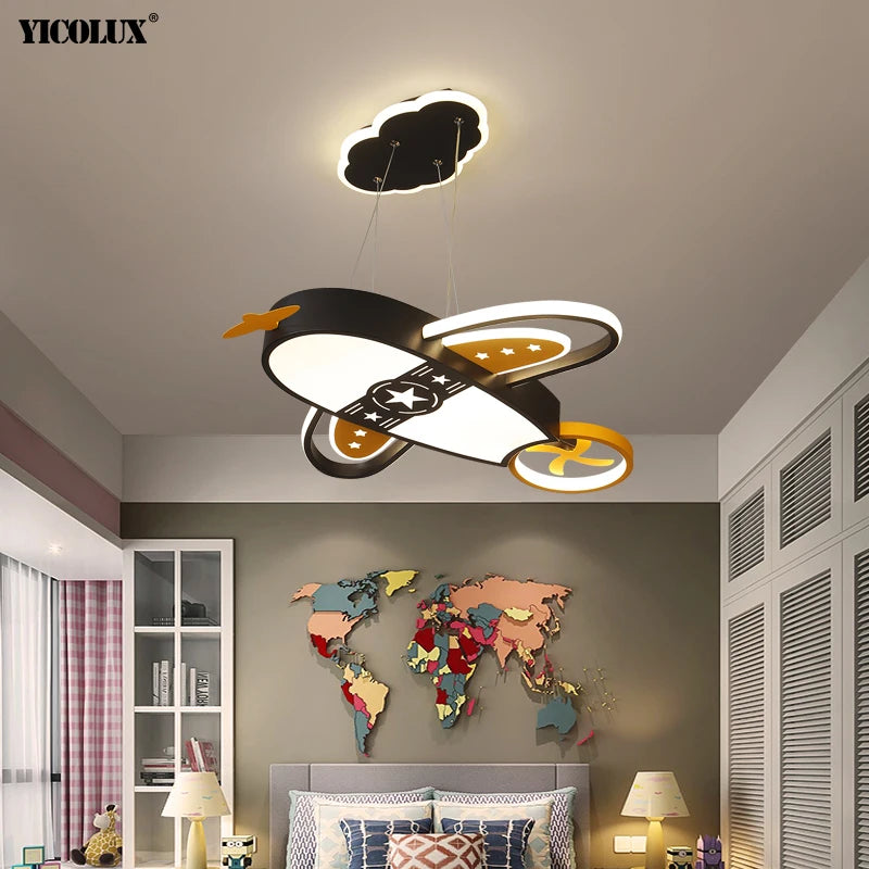 New Dimming Airplane Pattern LED Light Pendant