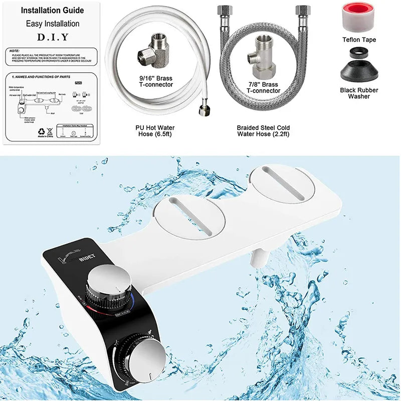 YCRAYS Bidet Self-Cleaning Dual Nozzles
