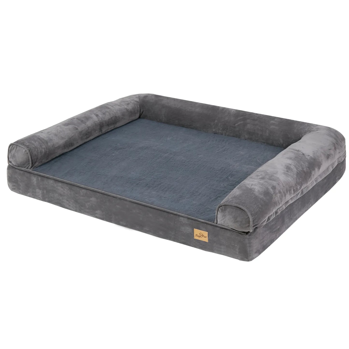 Bingo Paw Orthopedic Dog Bed with Bolster