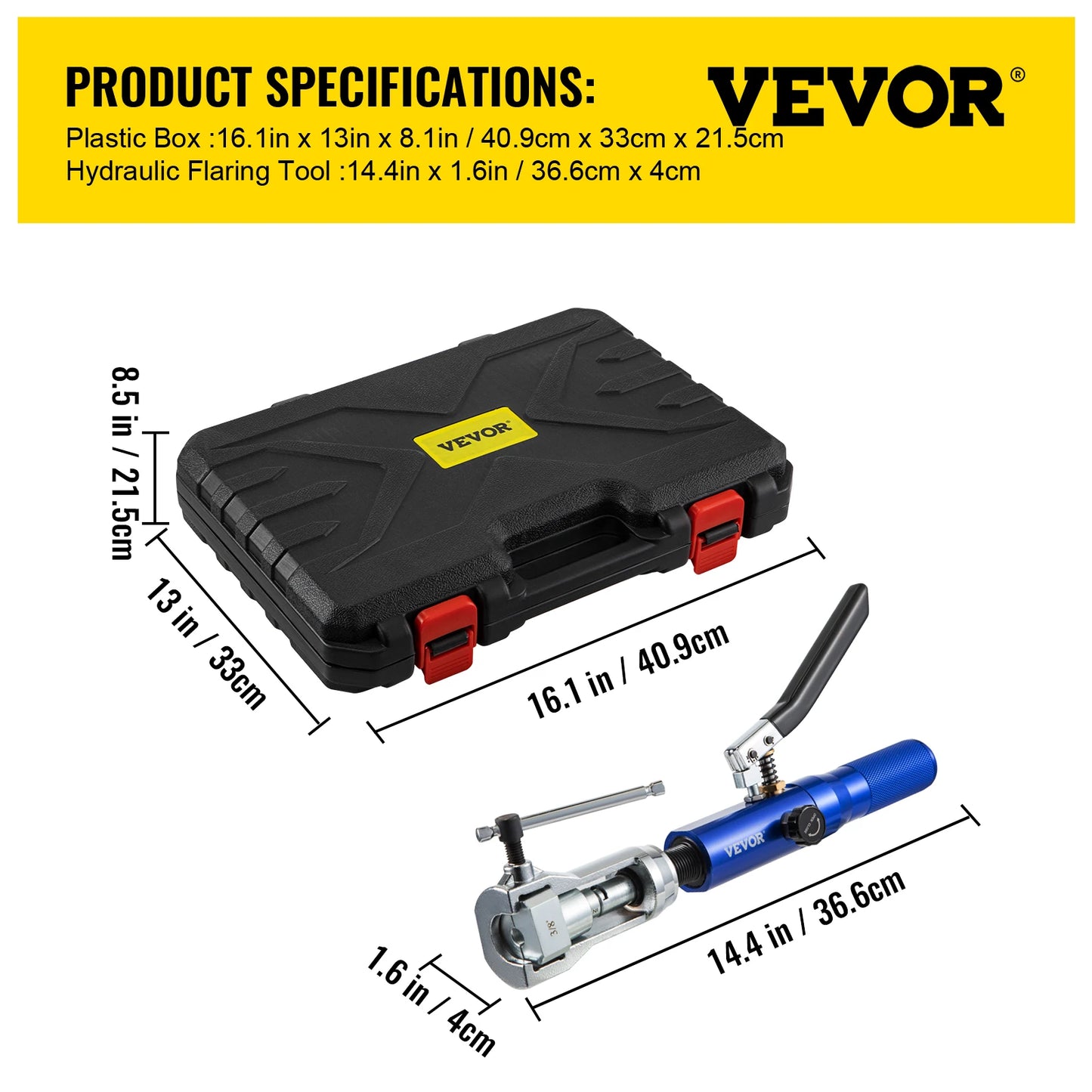 VEVOR Hydraulic Expanding and Double Flaring Tool Kit