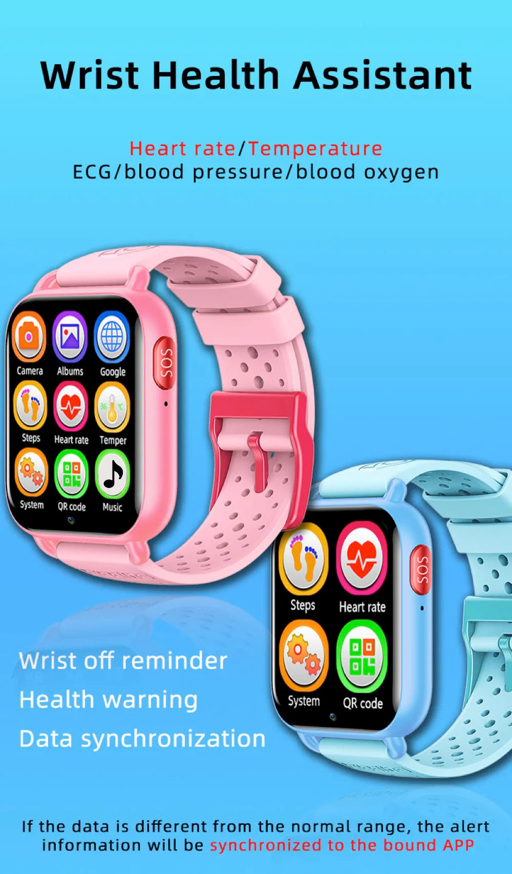 Kids 4G Health Smart Watch