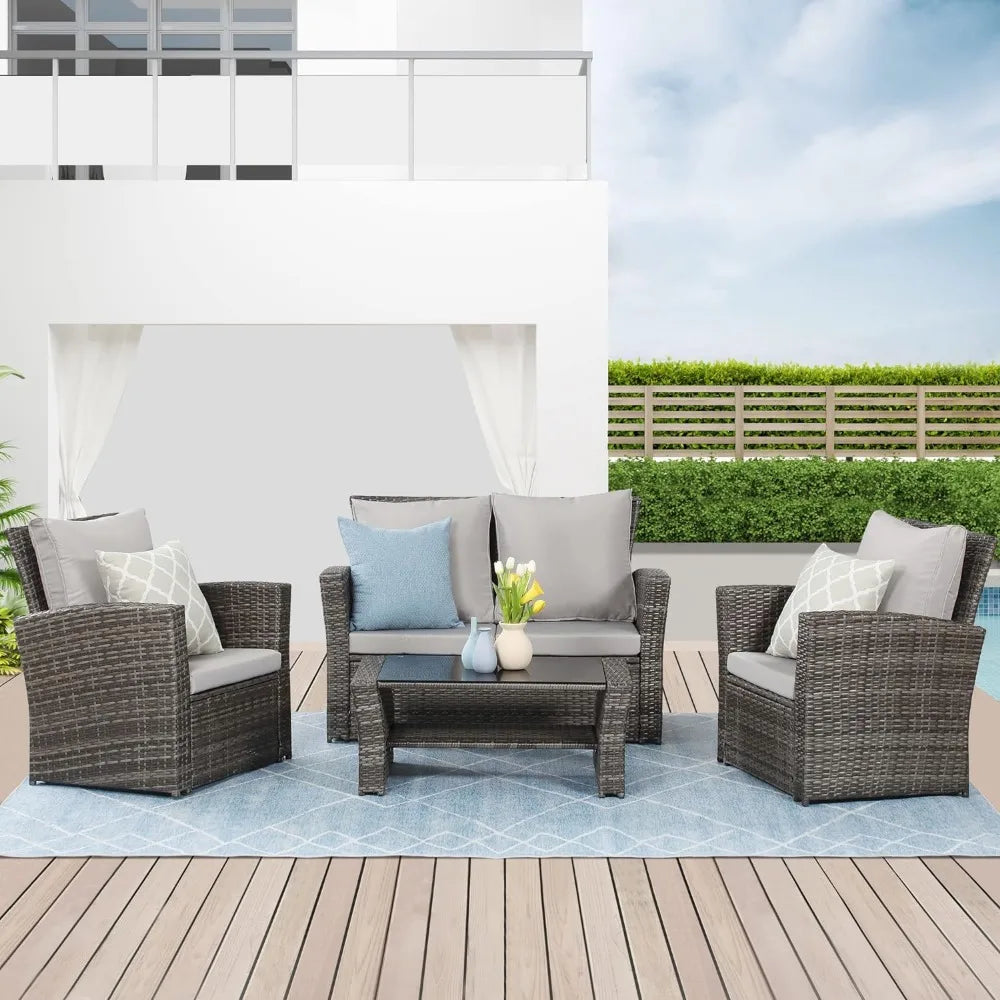 4 Piece Outdoor Patio Sets