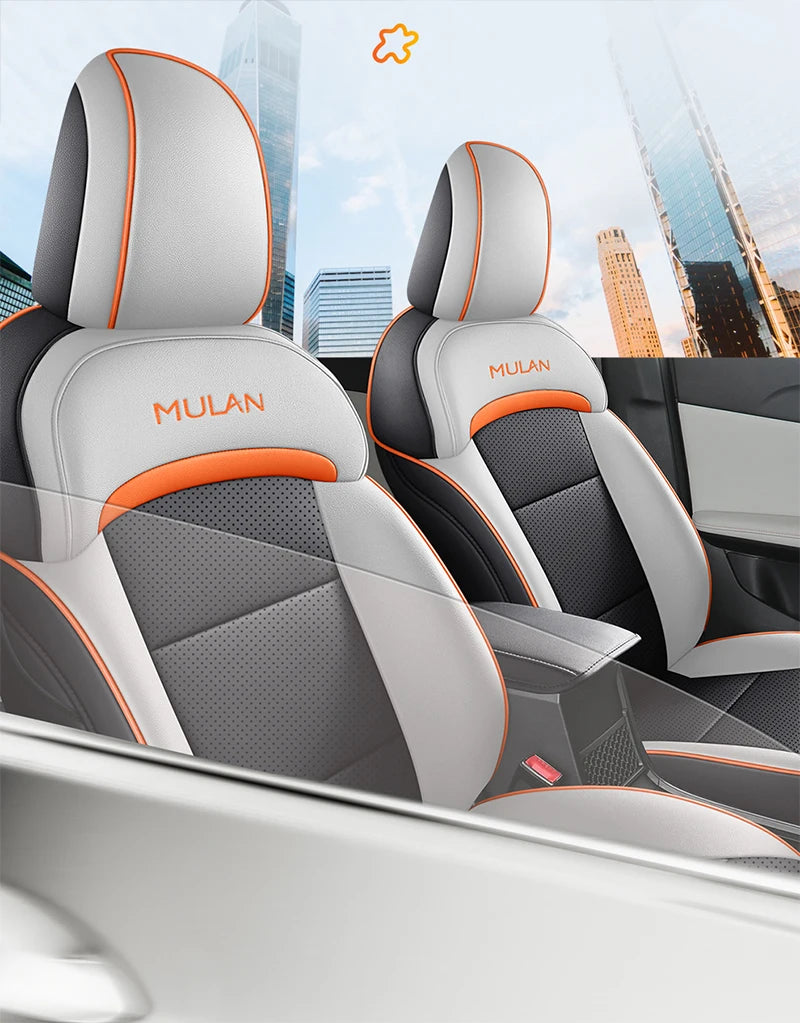 Motoptes Car Seat Cover for MG 4 and MG 4 EV MULAN Full Front and Rear Complete Set