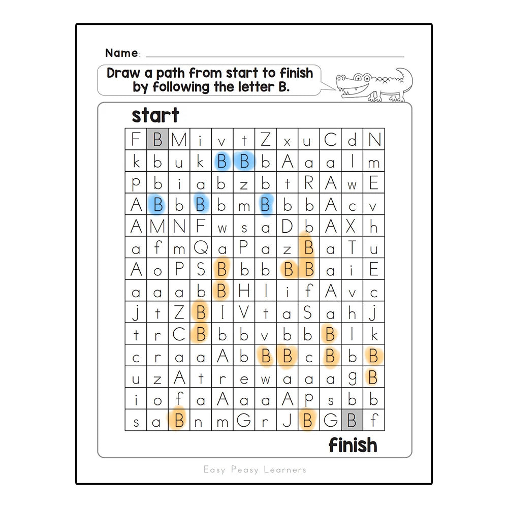 PDF Downloadable Versions, A-Z Alphabet worksheets