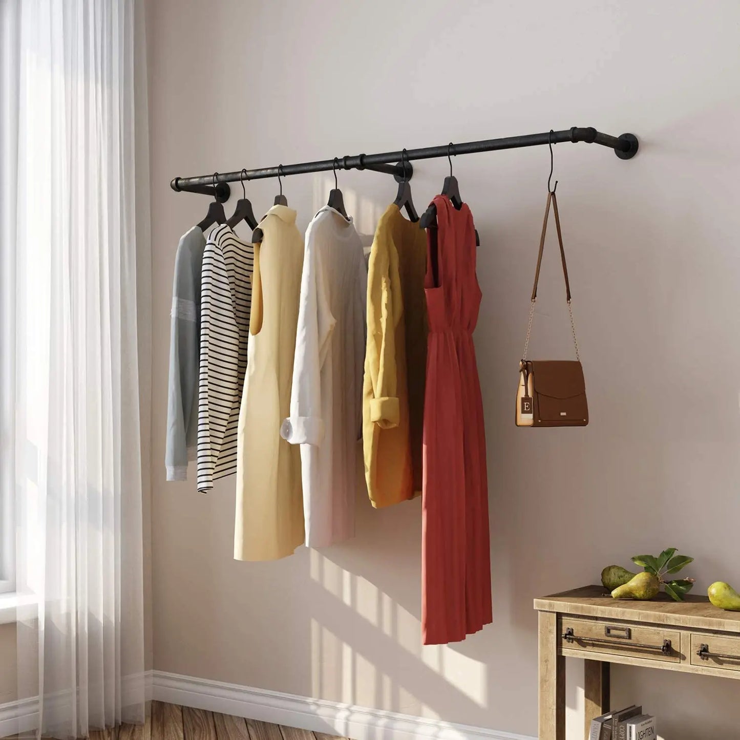 Industrial Pipe Clothes Rack