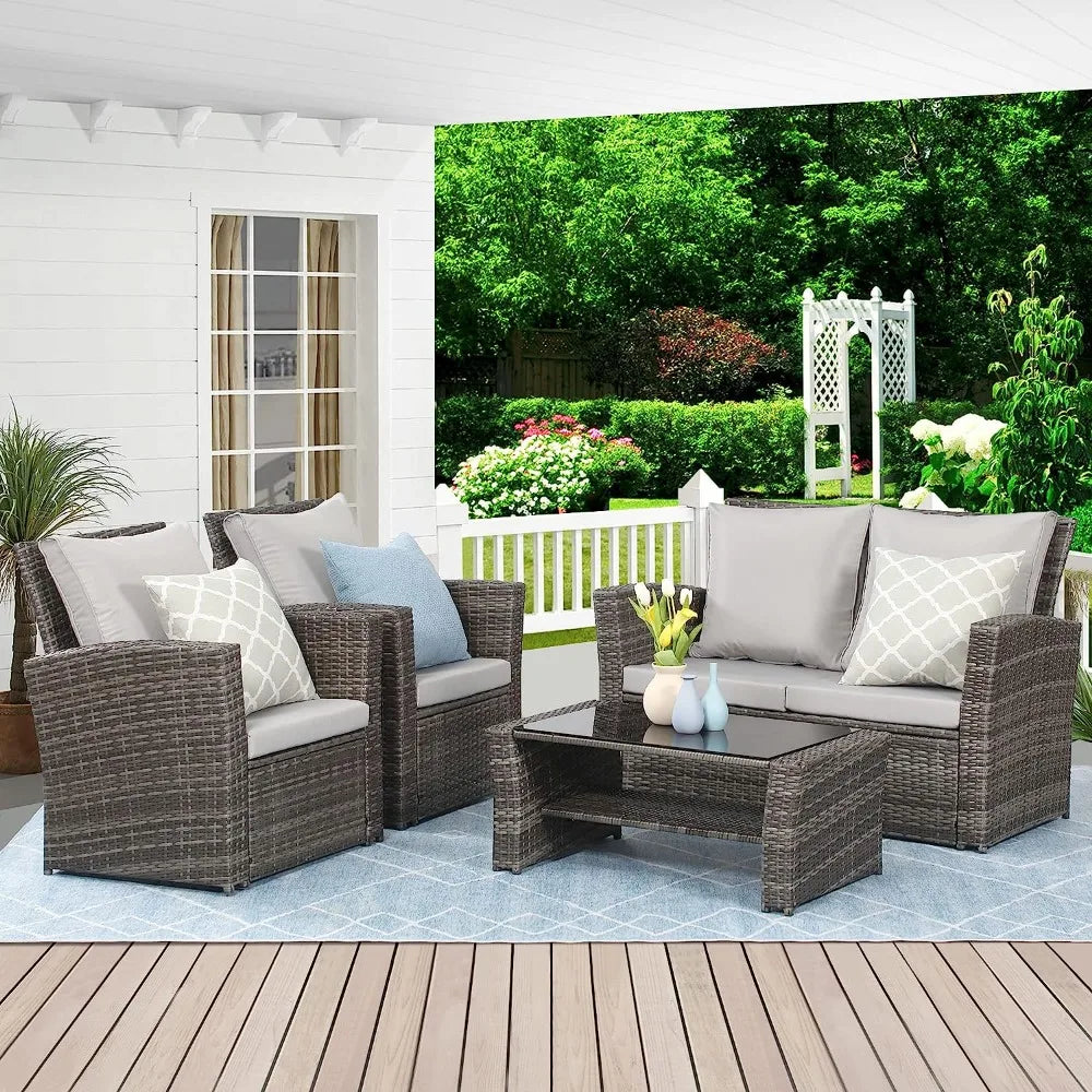 4 Piece Outdoor Patio Sets