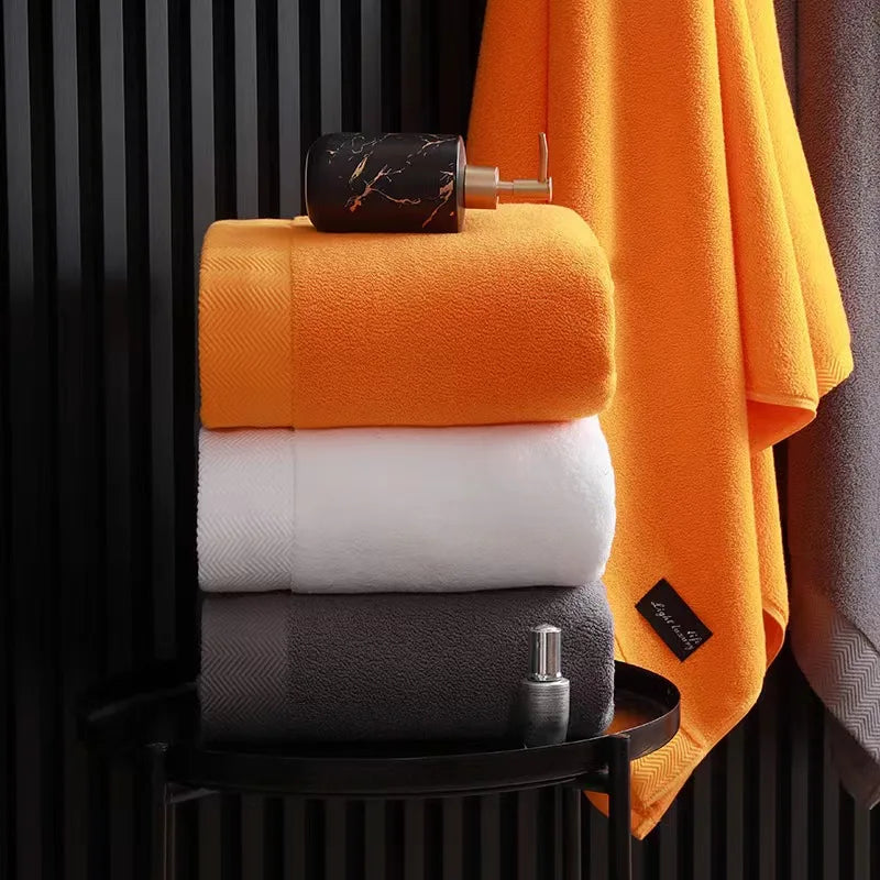 Inyahome 100% Cotton Towels, 1 or 4 pc Hand/Bath Set
