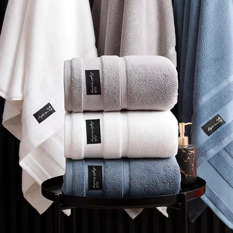 Inyahome 100% Cotton Towels, 1 or 4 pc Hand/Bath Set