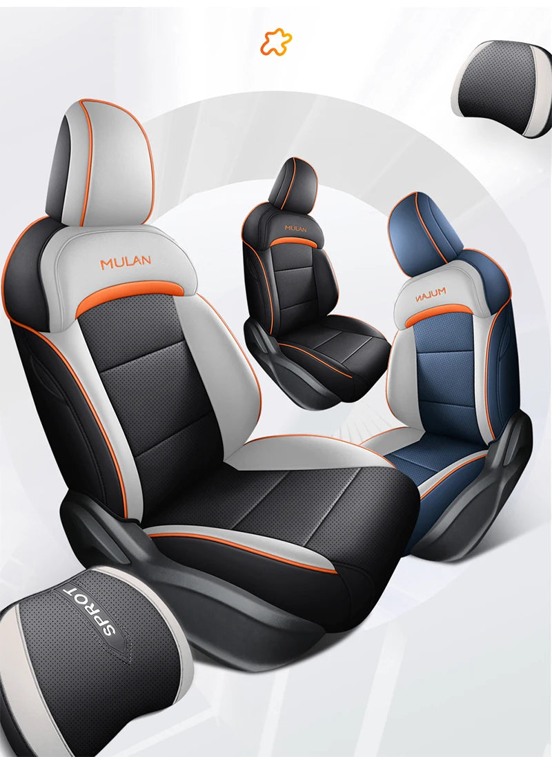 Motoptes Car Seat Cover for MG 4 and MG 4 EV MULAN Full Front and Rear Complete Set