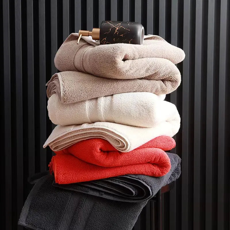 Inyahome 100% Cotton Towels, 1 or 4 pc Hand/Bath Set