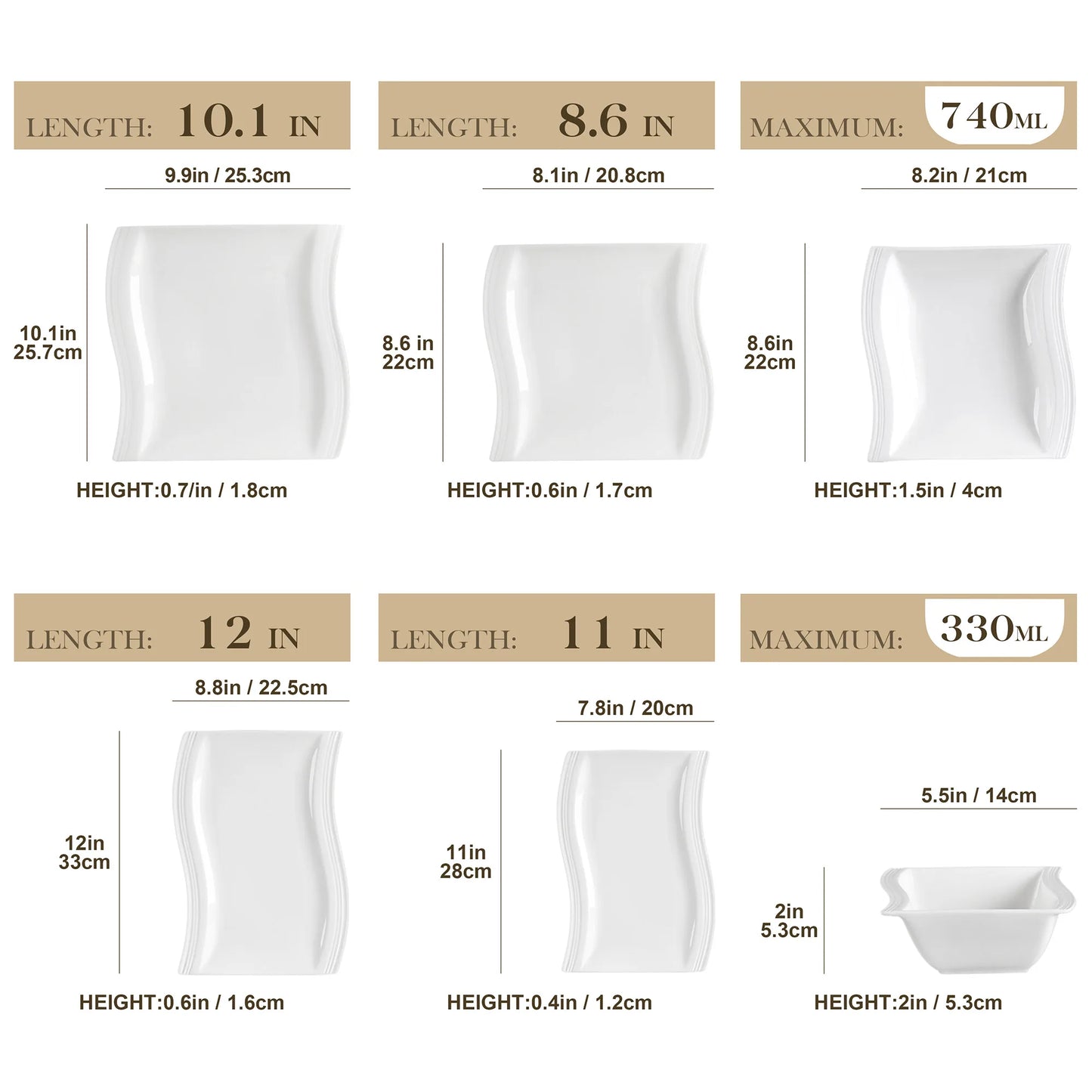 MALACASA Flora 26pc Porcelain Dinner Set