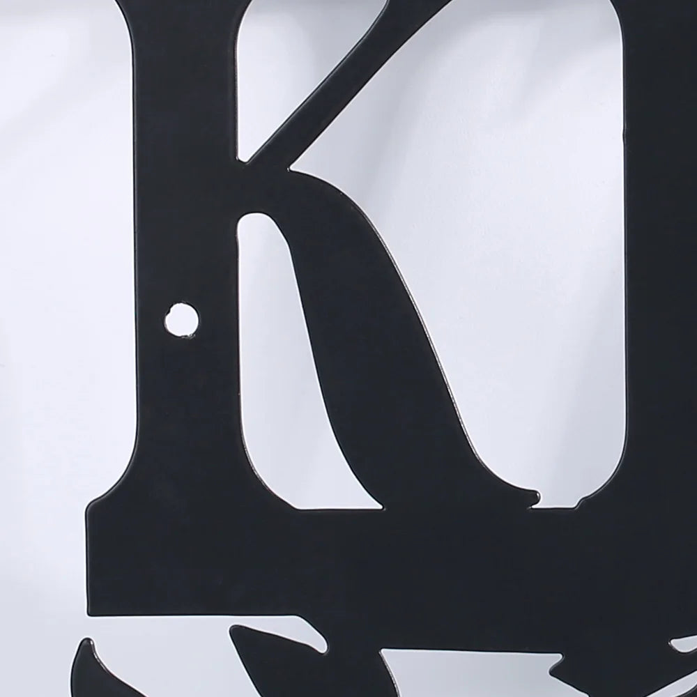 Kitchen Black Metal Cut Out Sign
