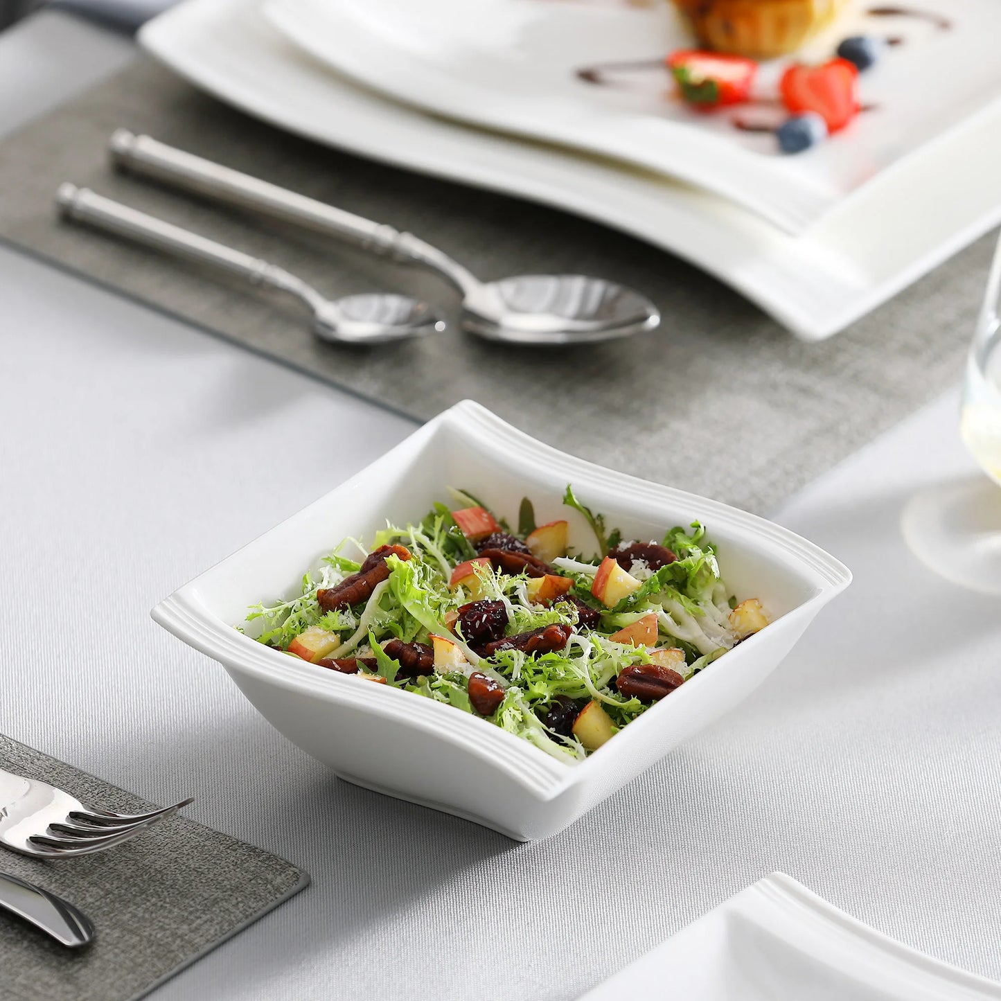 MALACASA Flora 26pc Porcelain Dinner Set