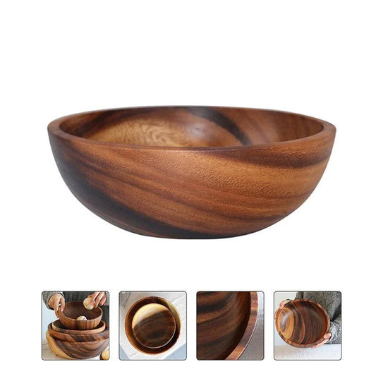 Natural Acacia Wooden Bowl