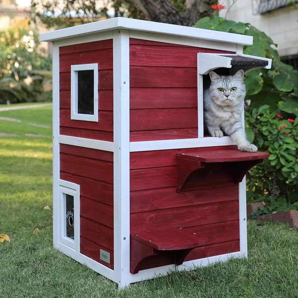 2 Story Outdoor Cat House