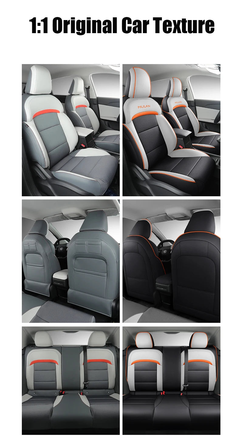 Motoptes Car Seat Cover for MG 4 and MG 4 EV MULAN Full Front and Rear Complete Set