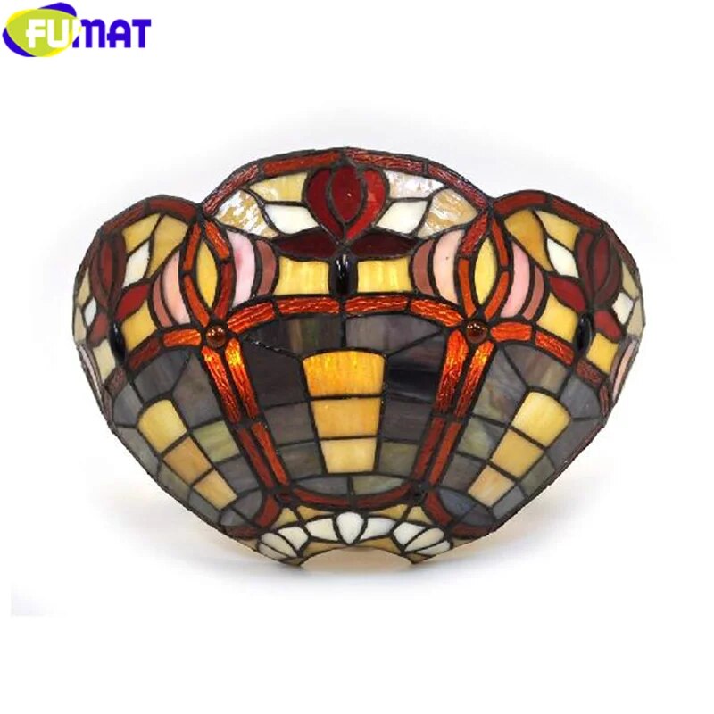 Tiffany Wall Lamp, Stained Glass