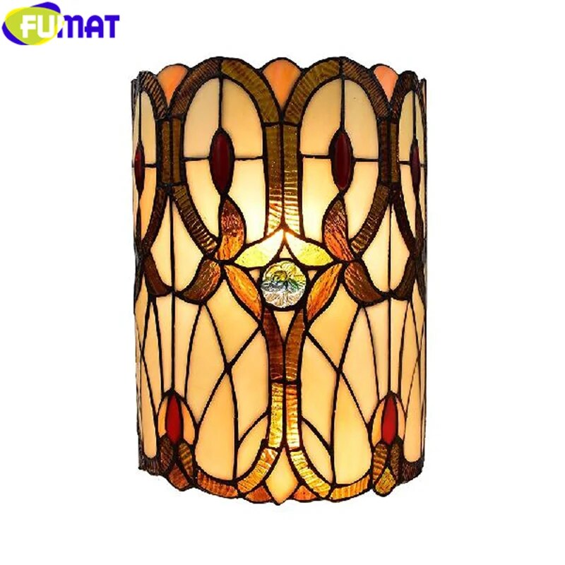 Tiffany Wall Lamp, Stained Glass