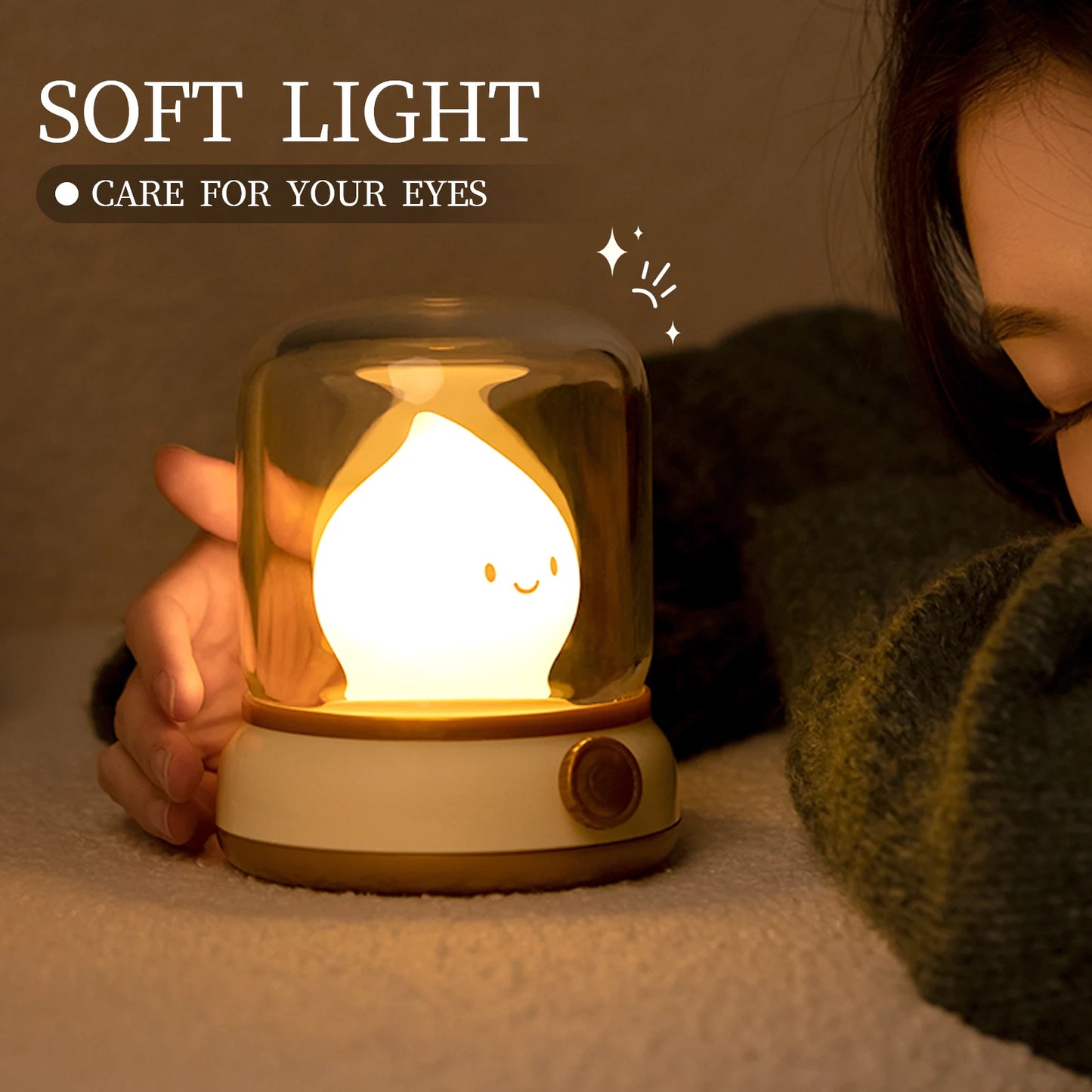Cute Candle Night Light