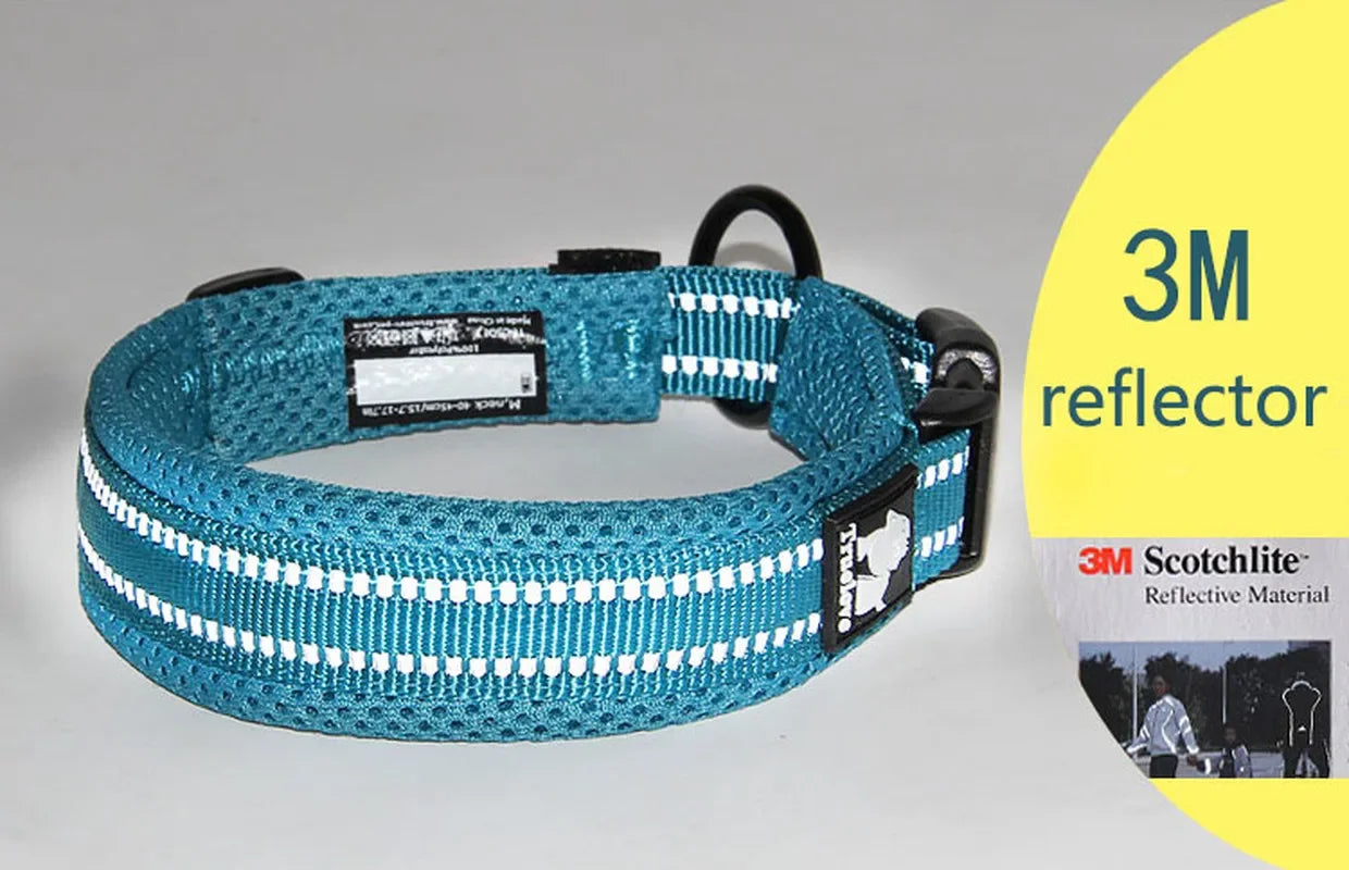 Truelove Reflective, Adjustable Mesh Padded Dog Collar