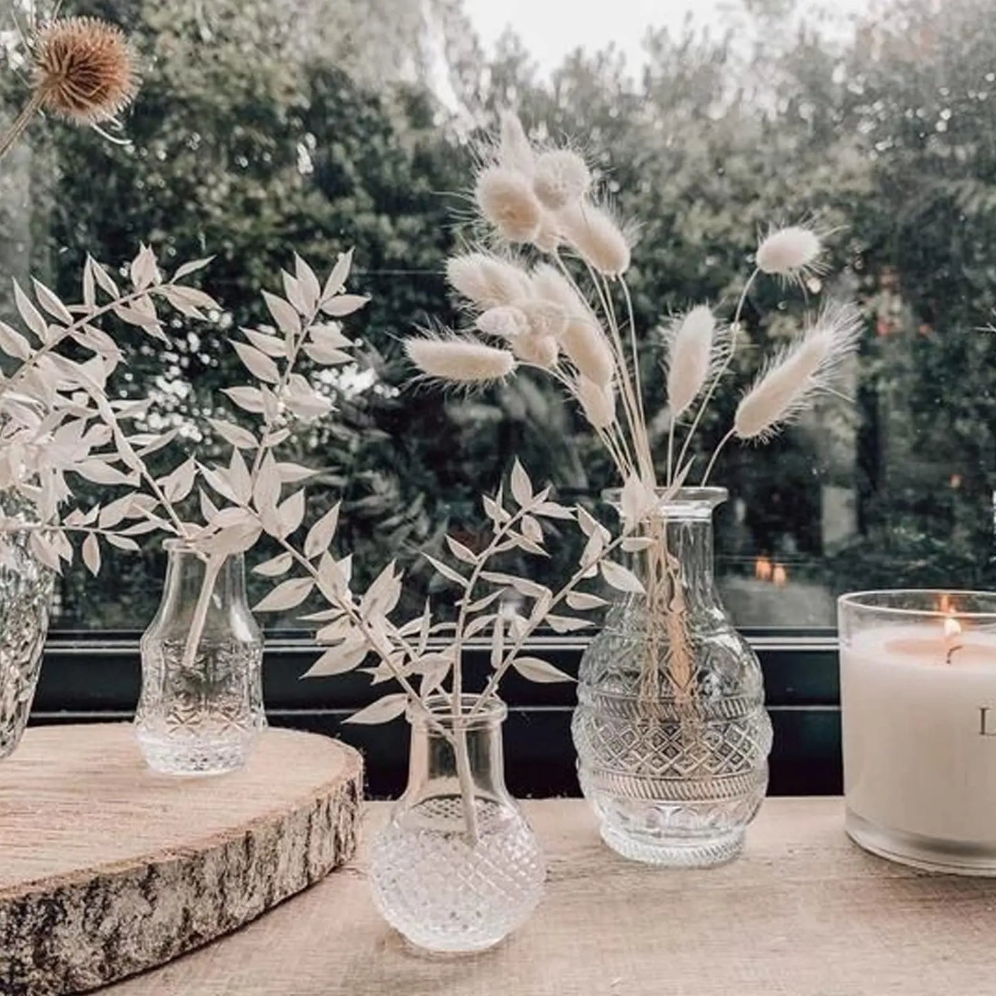 120Pcs Dried Rabbit Tail