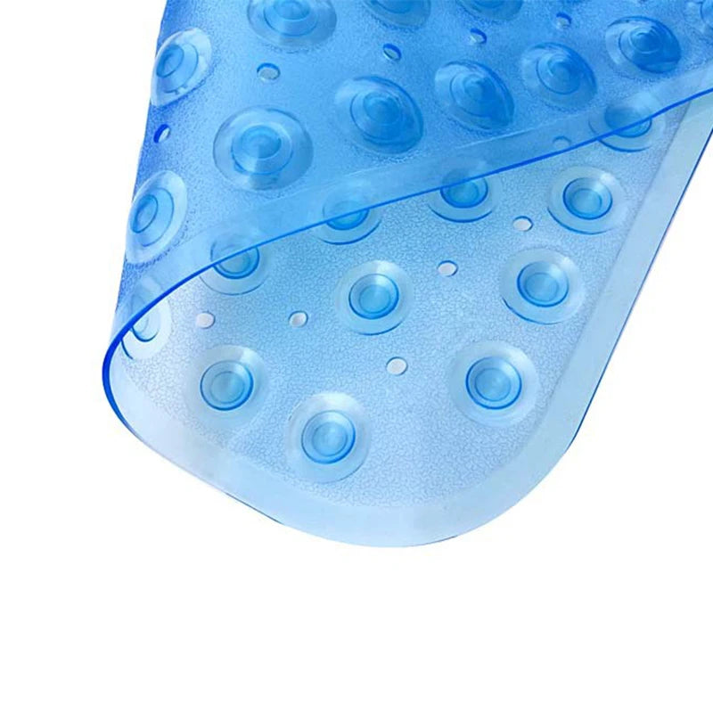 Non-Slip PVC Scalloped Safety Shower Mat with Drain Hole