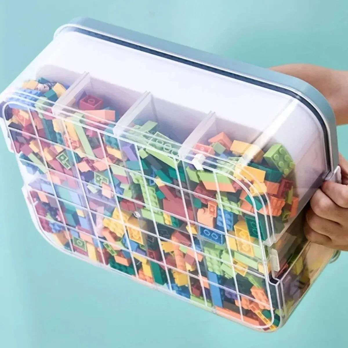 Kids Lego Building Blocks Storage Box Stackable Storage Case