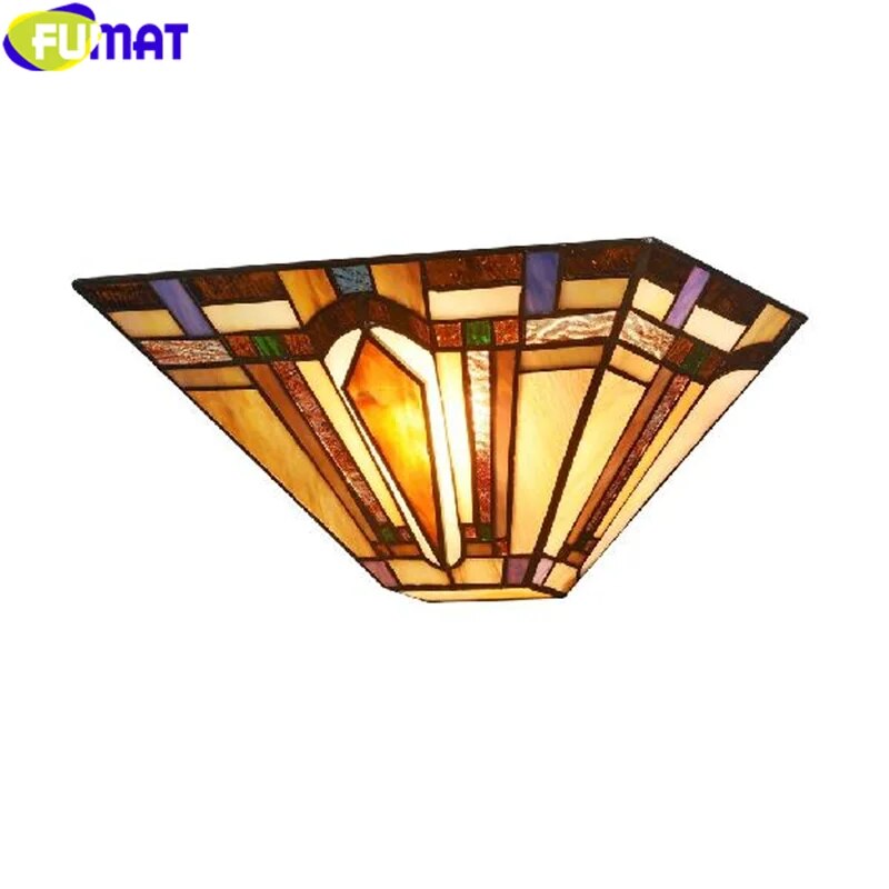 Tiffany Wall Lamp, Stained Glass