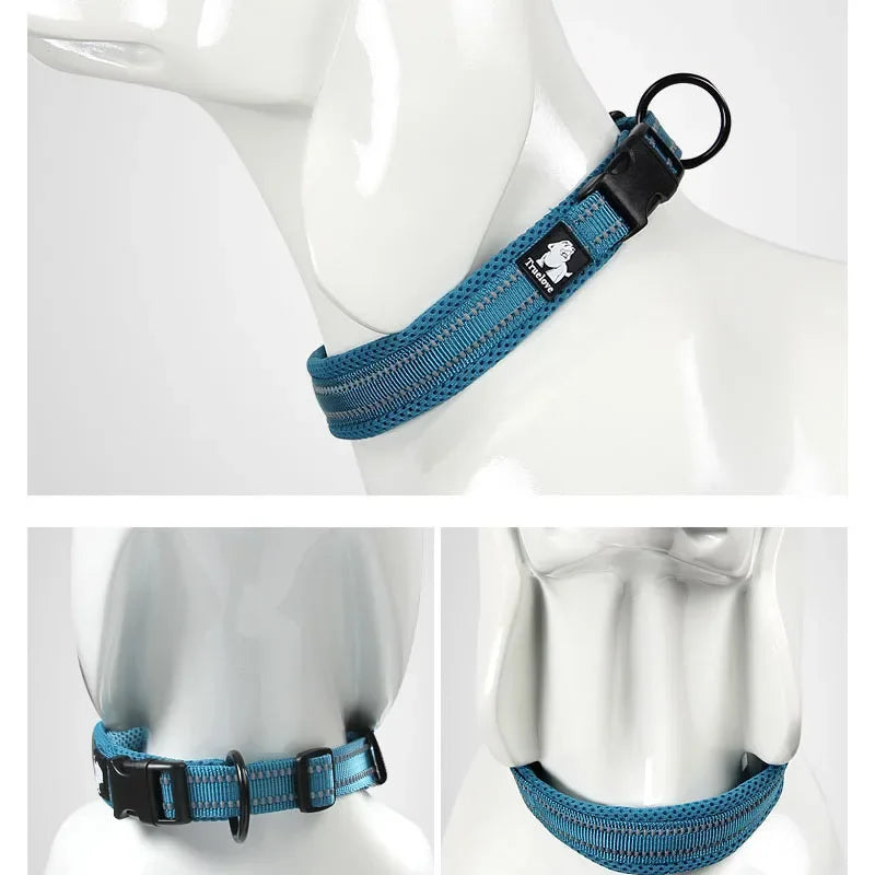 Truelove Reflective, Adjustable Mesh Padded Dog Collar
