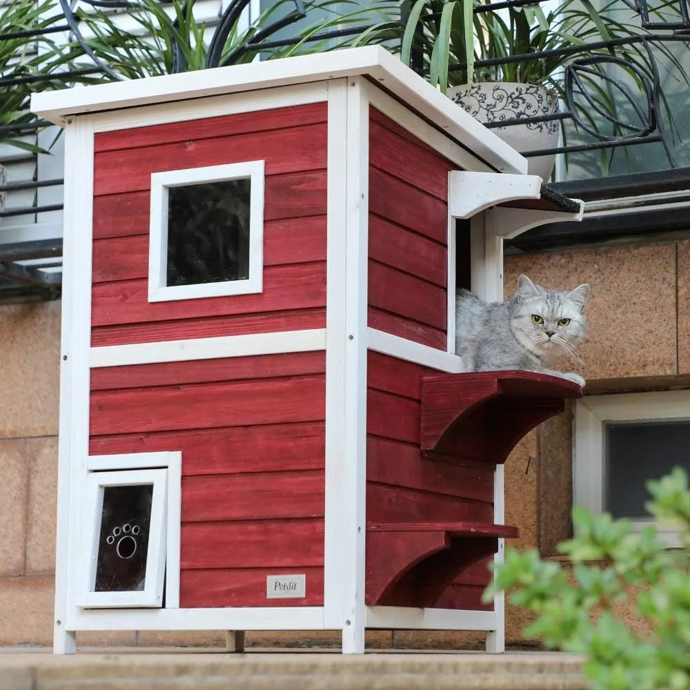 2 Story Outdoor Cat House
