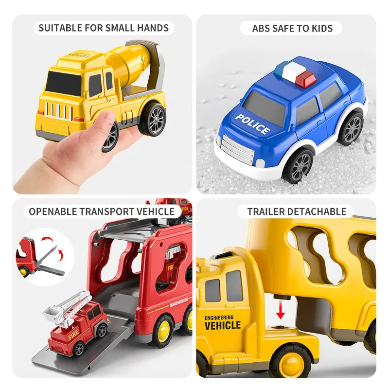 TEMI Diecast Carrier Truck Toys
