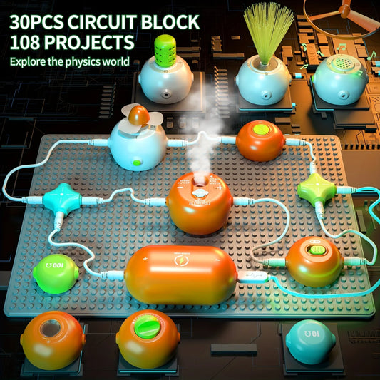 Montessori Kids Circuit Blocks Science Toy