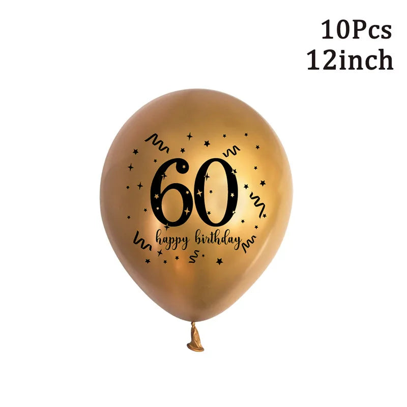30th 40th 50th 60th Confetti Balloon Decorations