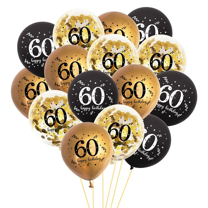 30th 40th 50th 60th Confetti Balloon Decorations