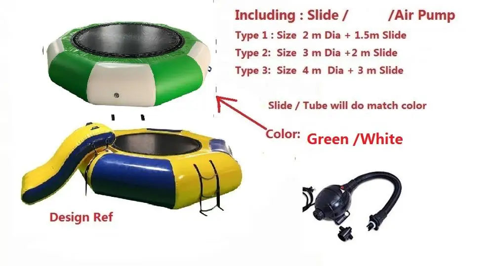 Adult Kids 10/13/16FT Inflatable Trampoline & Slide