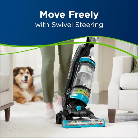 BISSELL Clean View Swivel Upright Bagless Pet Vacuum, Teal