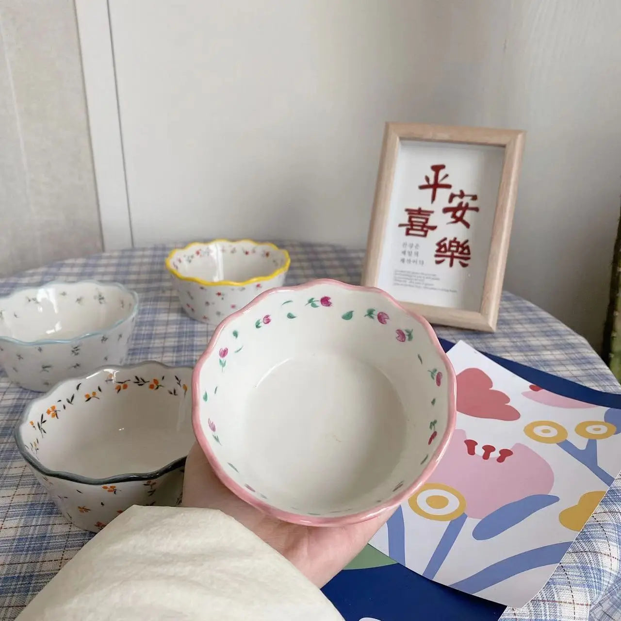 Hand painted Ceramic Dessert Bowls