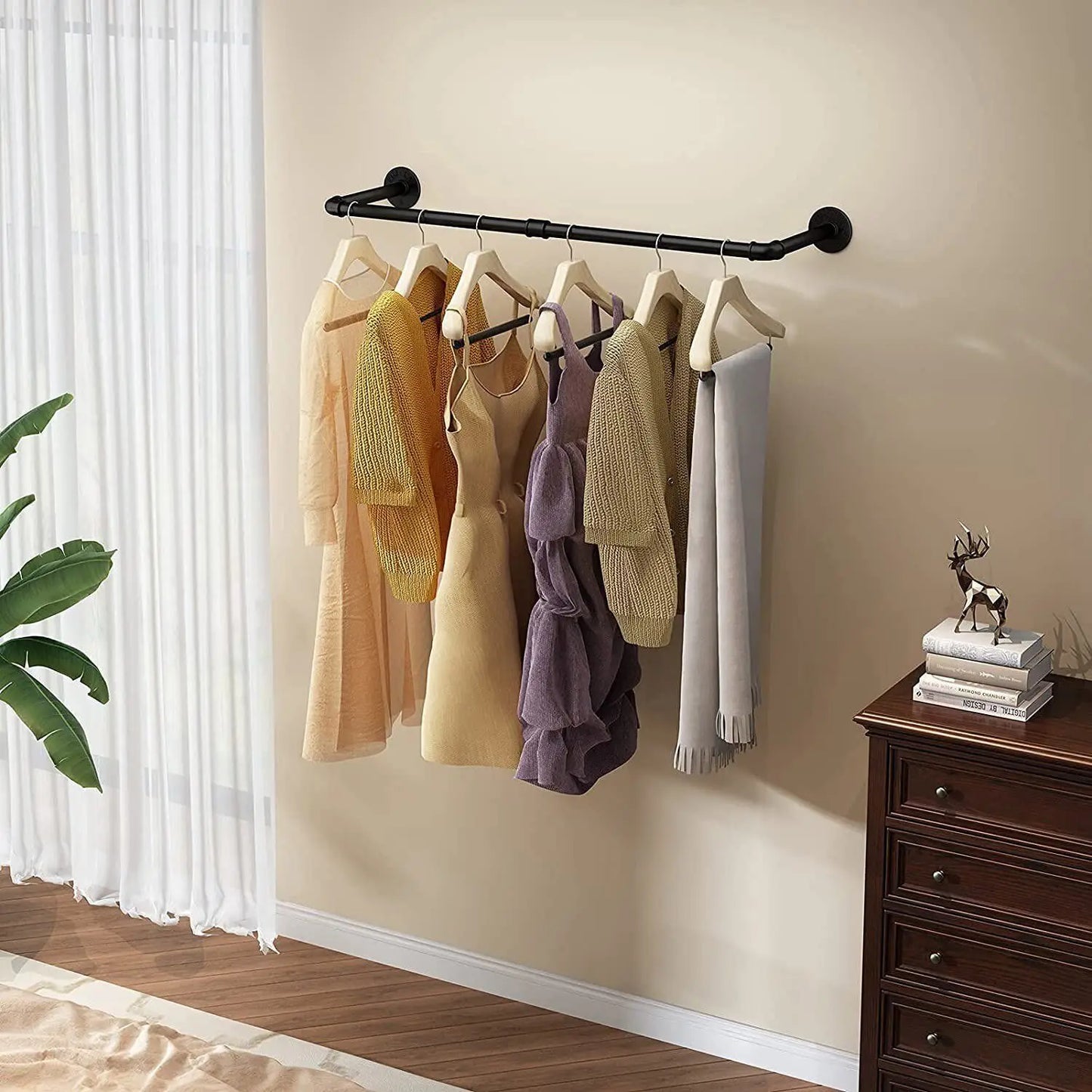 Industrial Pipe Clothes Rack