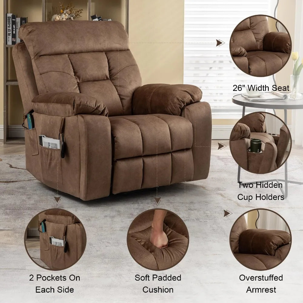 New 2024 Large Massage Recliner Chair with Heat and Massage