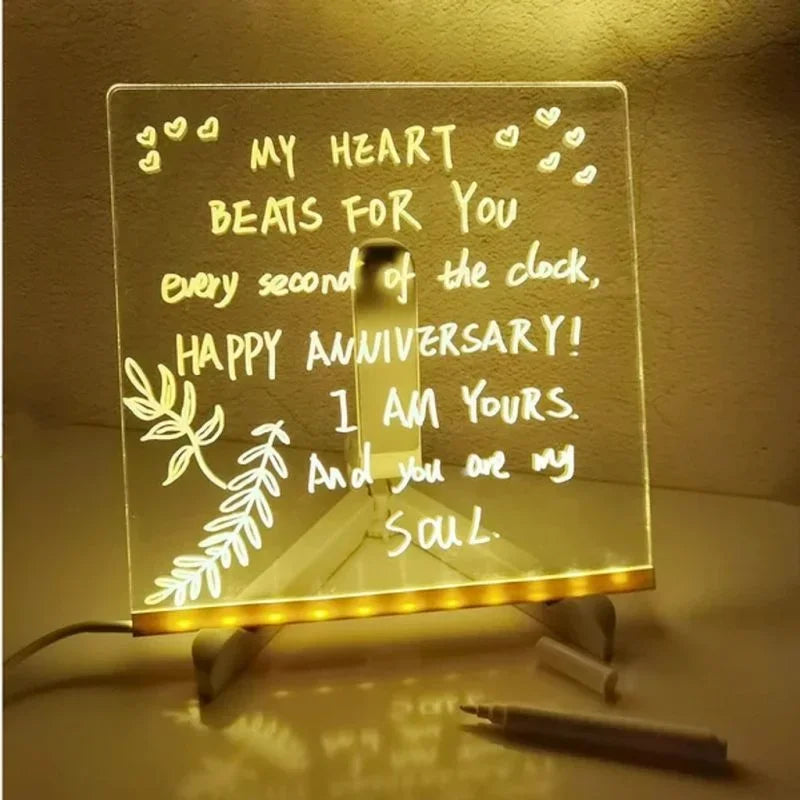 Colorful LED Drawing Board for Kids and Adults