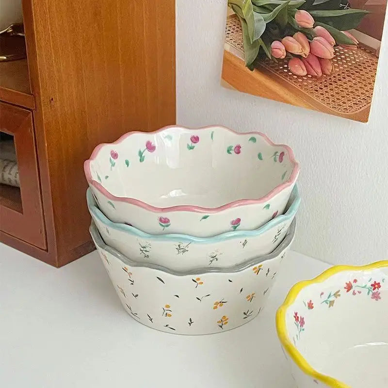 Hand painted Ceramic Dessert Bowls