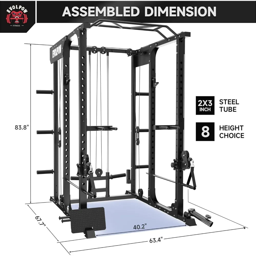 EVOLPOW P3A Power Squat Weight Bench