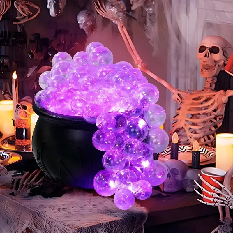 Mini Halloween Witch Bubbling Magic Cauldron