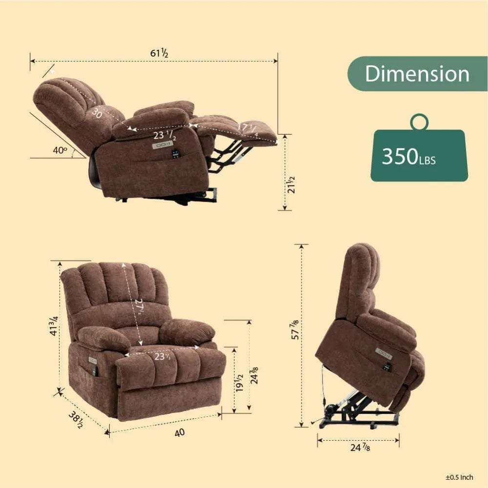 New 2024 Large Massage Recliner Chair with Heat and Massage