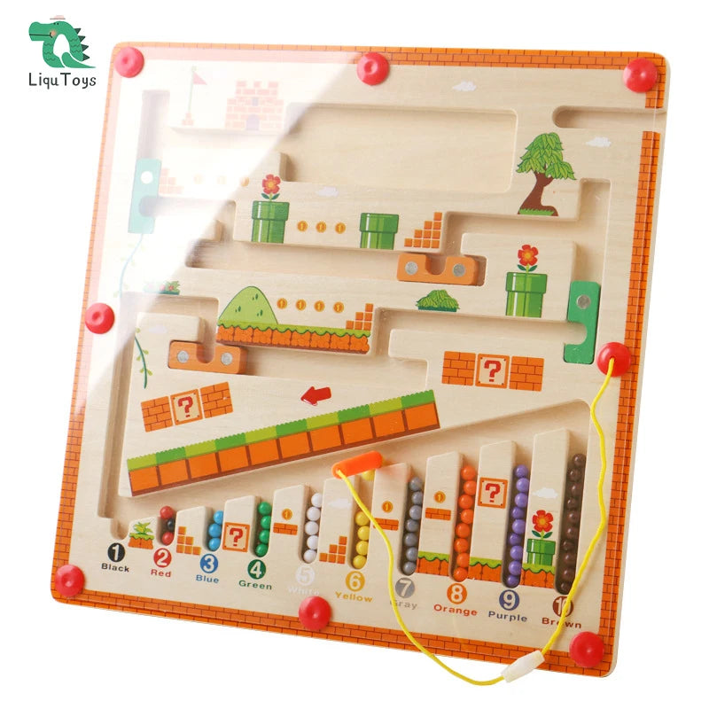 LIQU Toys Wooden, Magnetic Activity Board