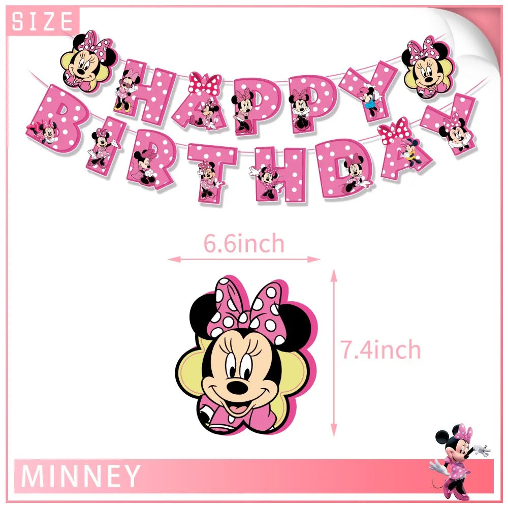 One to Nine Years Old Minnie Mouse Party Decorations