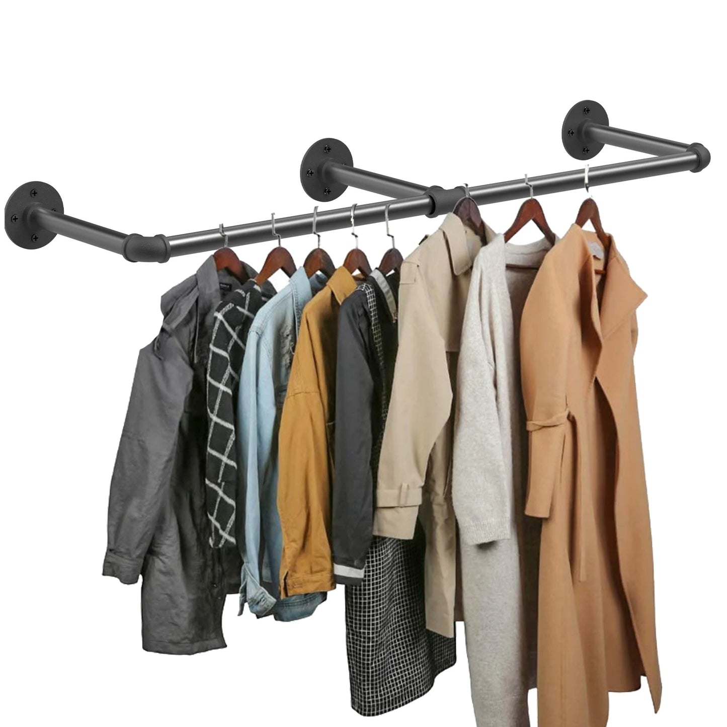 Industrial Pipe Clothes Rack