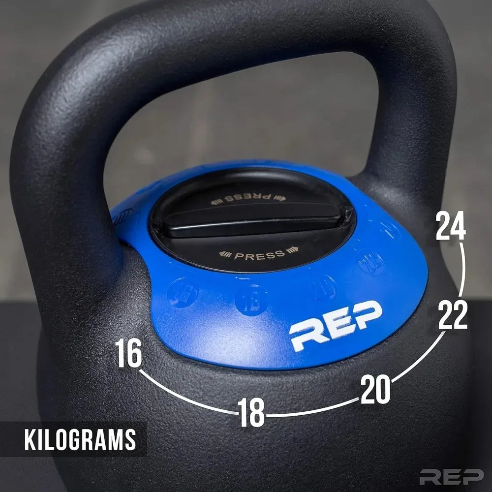 Adjustable Kettlebell with Matte Powder Coating